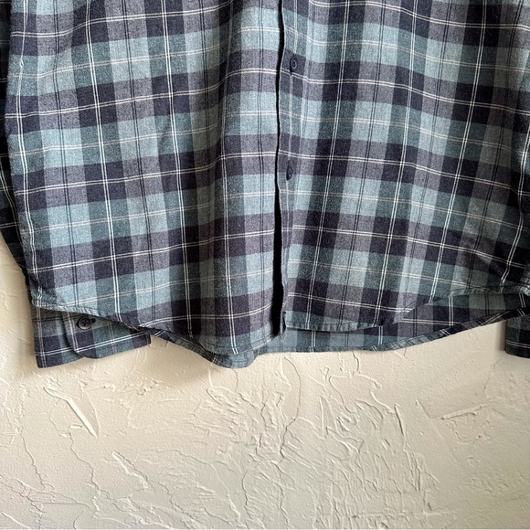 UNTUCKit Mens Plaid Flannel Long Sleeve Green Button Down Shirt Sz Medium - Picture 8 of 12